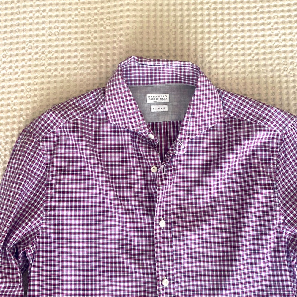 Brunello shirt cotton slim fit